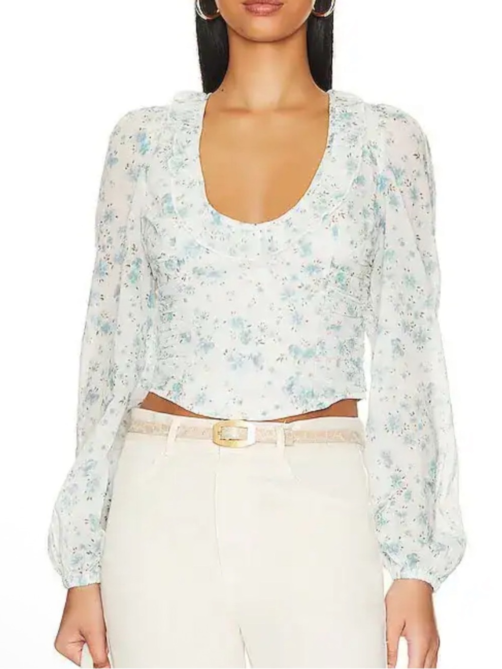 Free People Another Life Printed Top